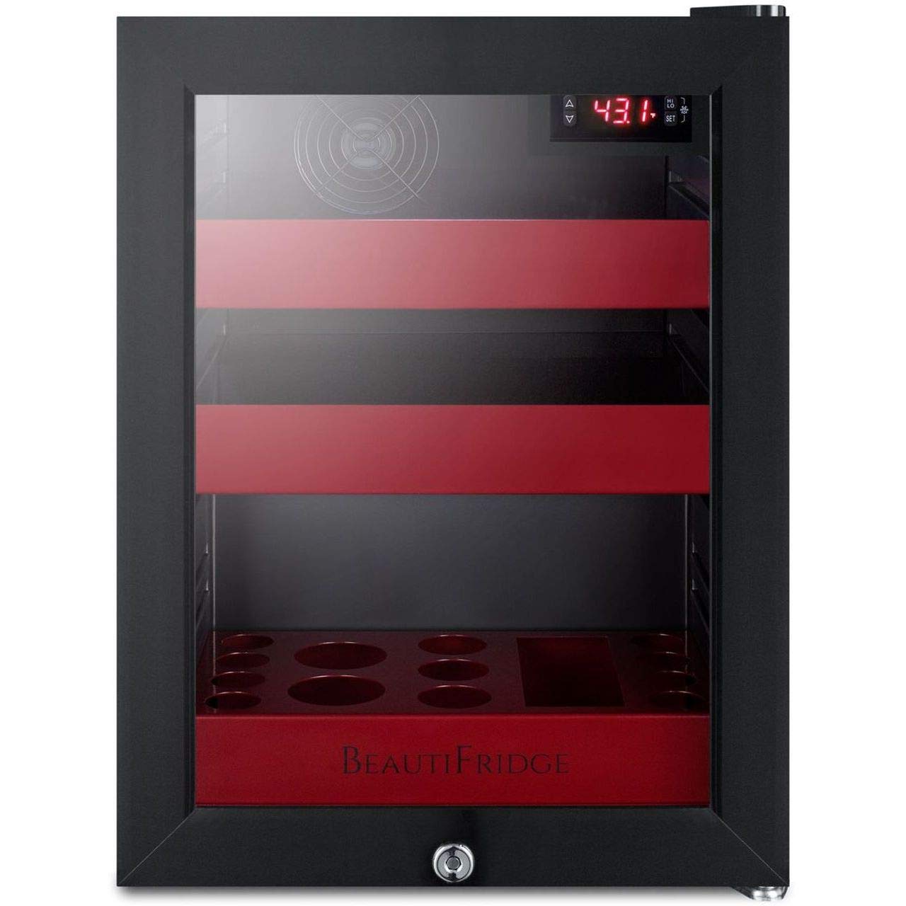 0.85 CU. FT. Compact Cosmetics MINI Fridge in Black Without Freezer on Fridge.com