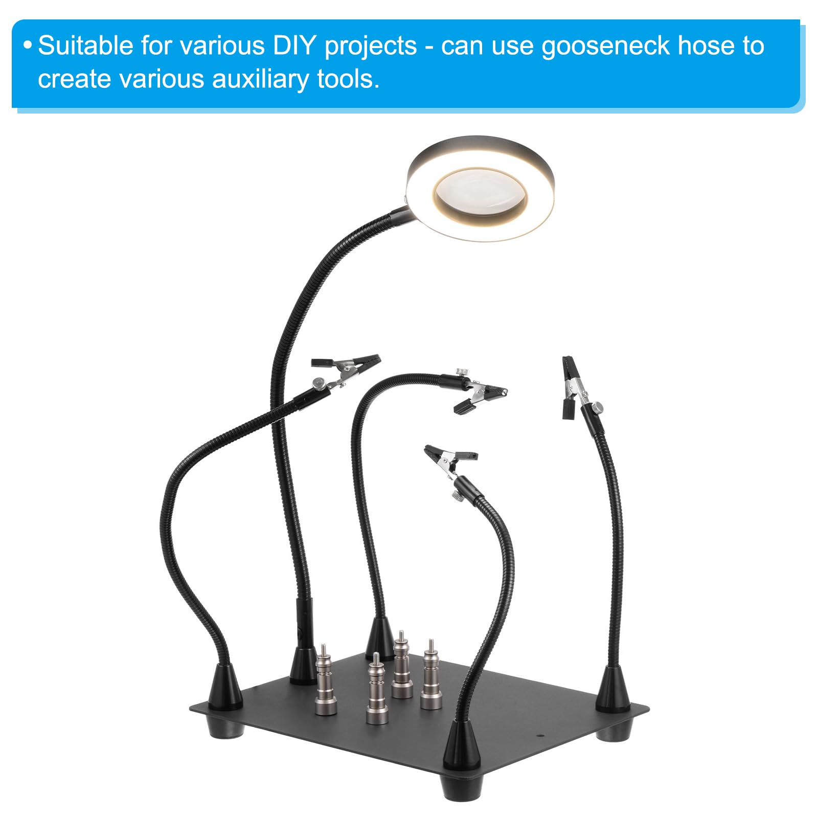 Microfono A Collo D'oca Da 30 Cm, 2 Pezzi M10/M8 Filettatura 8 Mm In - Foto 3