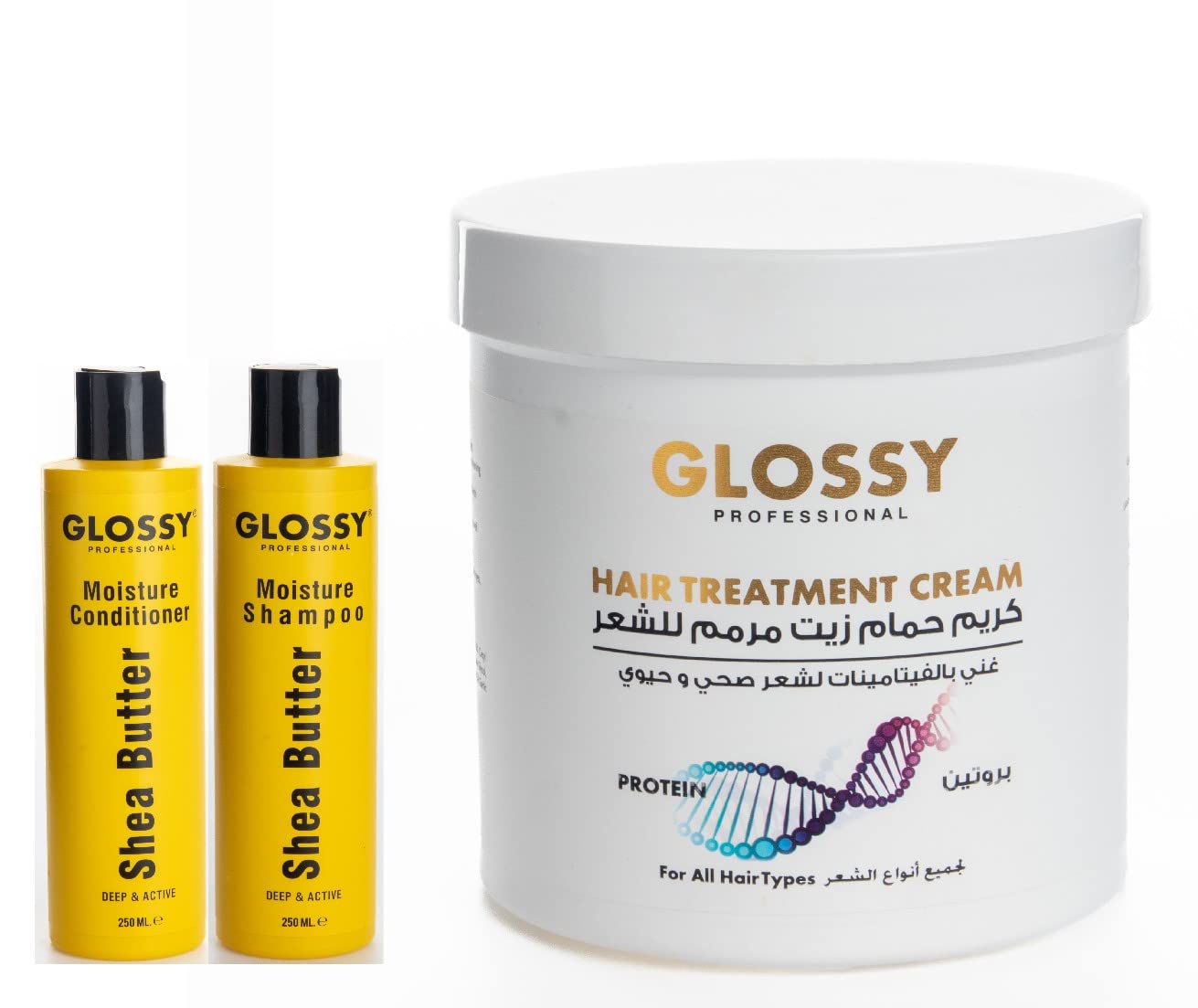 GLOSSY PROFESSIONALHAIR TREATMENT CREAM PROTEIN 1000 ML