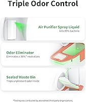 Vista 4 de PETKIT 2025 Upgraded Automatic Cat Litter Box 2-Way Odor Remover & 20 Trash Bags,App Control Smart Robot with Anti-Scratch Inner Mat, Self-Cleaning