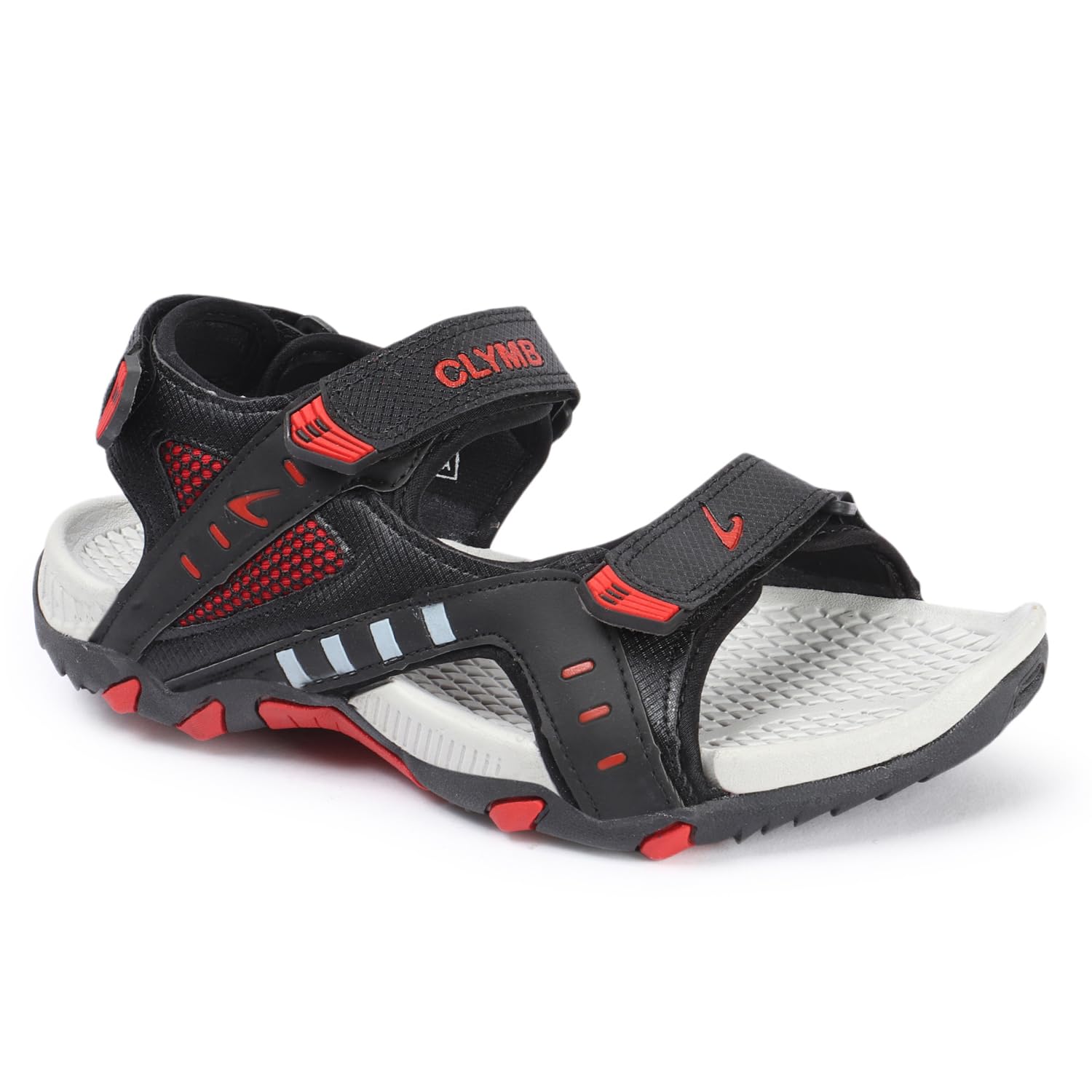 CLYMB Mens Athletic & Outdoor Sandals/floaters/Fashion Sandal (Black Red, numeric_7) (B09Z7X6MCP) Amazon Price History, Amazon Price Tracker