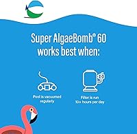 Vista 4 de Poolife Super Algae Bomb Polyquat 60 Algicida - Acción rápida, no espumante, algicida de piscina para algas verdes, negras y mostaza, ideal