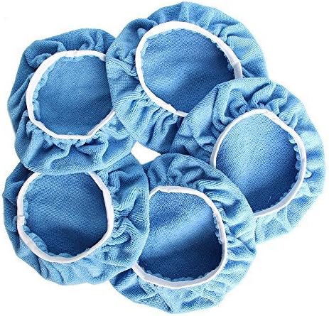 Auto Care Car Polisher Pad Bonnet Polishing Bonnet Buffing Pad Cover for Car Polisher Pack of 5Pcs 5-6" 7-8" 9-10" (5-6")