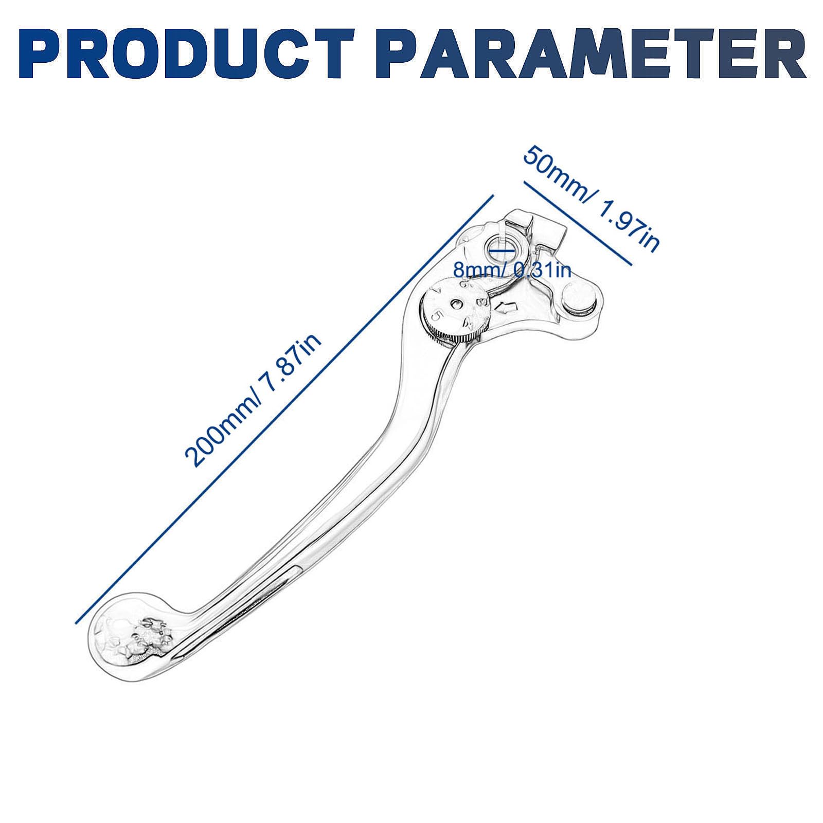 SYUU S Leve di frizione in lega di alluminio premium Compatibili con Suzuki GSF 1250 Bandit GSF 1200 GSX 650 F GSX 1400 SV 1000 DL 1000 Vstrom GSX 1300 R Hayabusa per Motociclette Polished