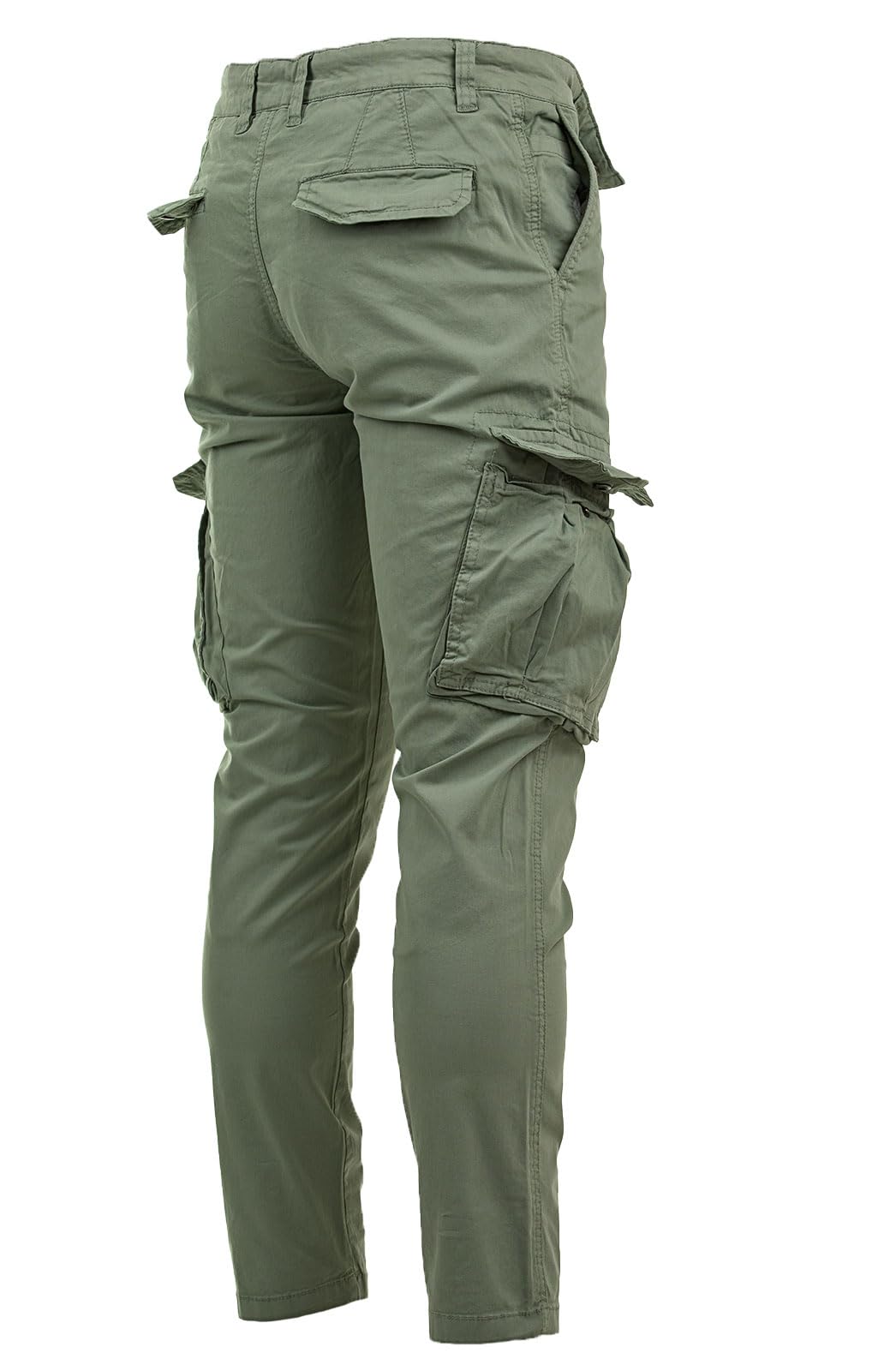 Instinct Pantaloni Cargo Uomo Estivi Slim Fit Tasconati con Tasche Laterali Militari da Lavoro Trekking Outdoor Pantaloni Multitasche Leggeri Traspiranti in Cotone Primavera Estate