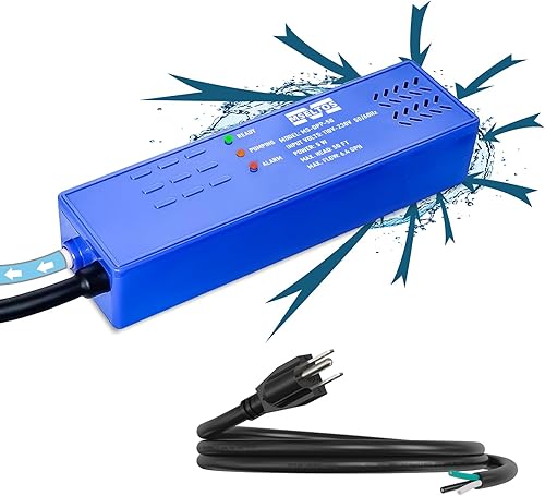 Bomba de condensado HVAC de cabeza máxima de 6.4 GPH de 50 pies, 110 V/230 V con interruptor de seguridad automático, bomba de sumidero automático