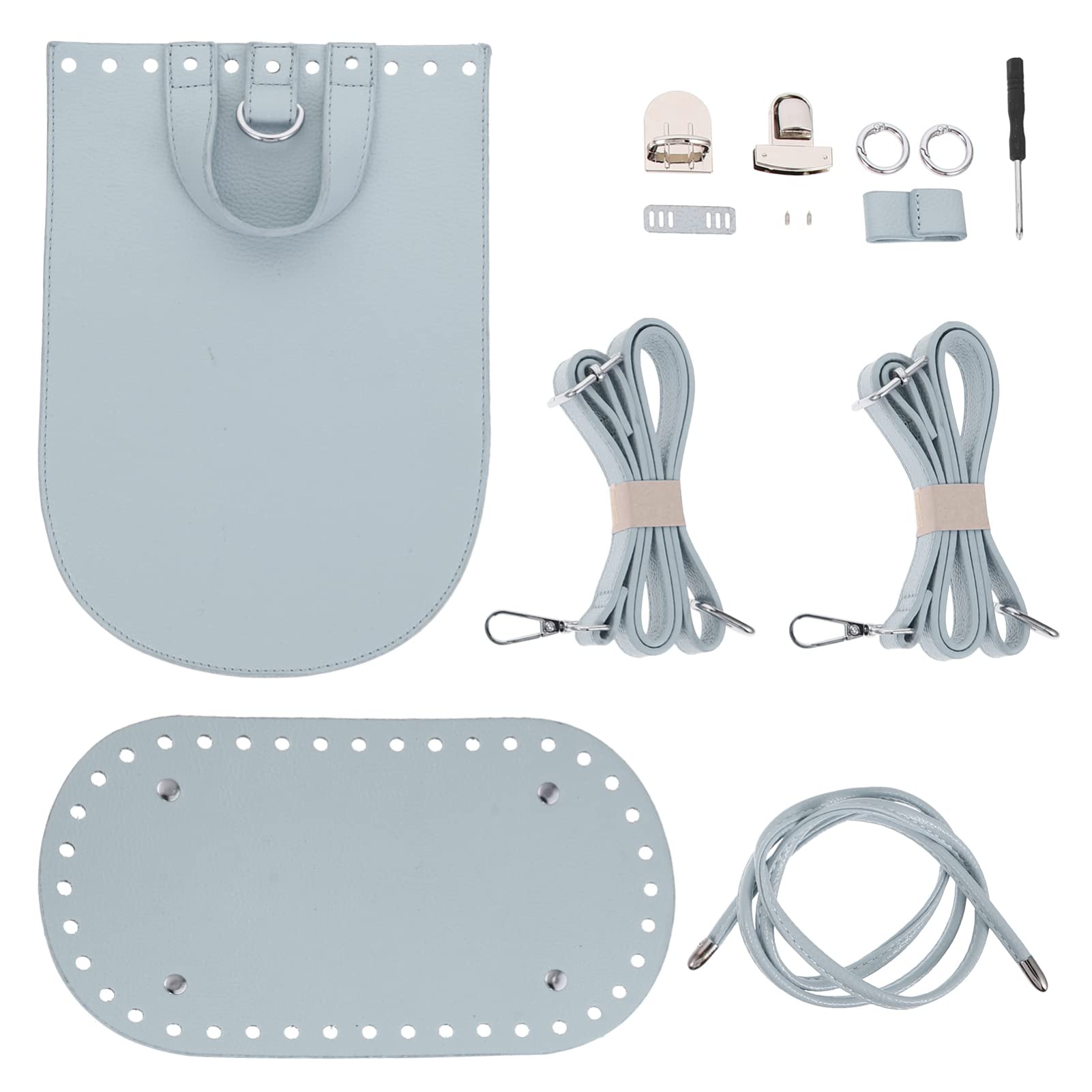 Abaodam Kit de Fabrication de Paquet à Dos à Tissage Semi Naturel en PU Accessoires Bandoulière, Matériel DIY pour Activité Créative Parent-garçon et Filles, 1 Set Complet