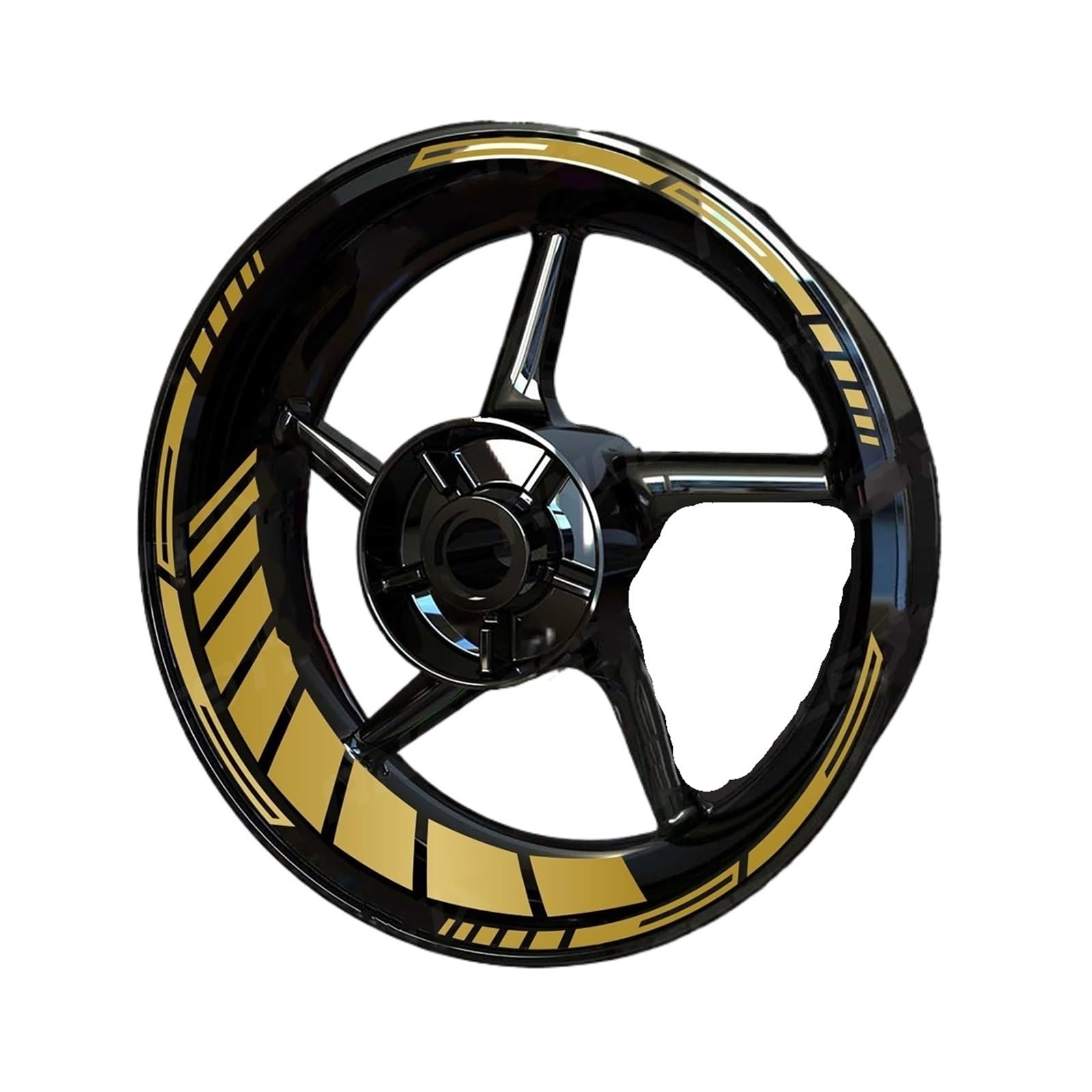 Reflective Sticker Reflective Motorcycle Wheel Stickers Hub Decal Rim Stripe 17 Inchs