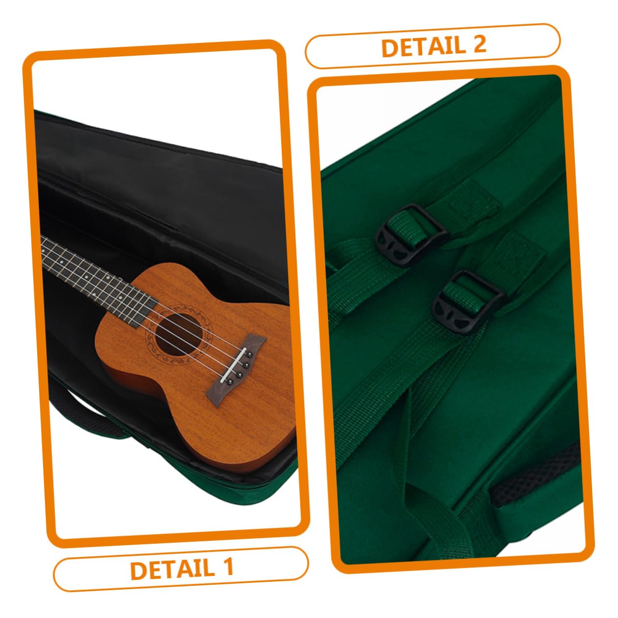 BESTonZON Sopran-ukulele-tasche aus Tragbarer Ukulelenbeutel Ukulelentragetasche für Musikinstrumente Schützt vor Staub und Nässe Leicht für Reisen und Auftritte