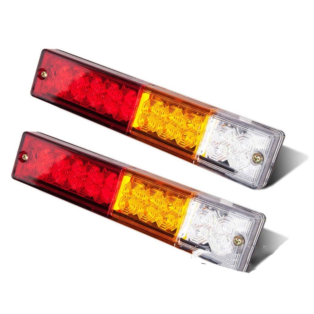 Tylne światło tylne do 20 przyczep, światło tylne do samochodów ciężarowych, 12 V, 24 V, 10-30 V, 2 sztuki, montaż lamp tylnych, 10-30 V