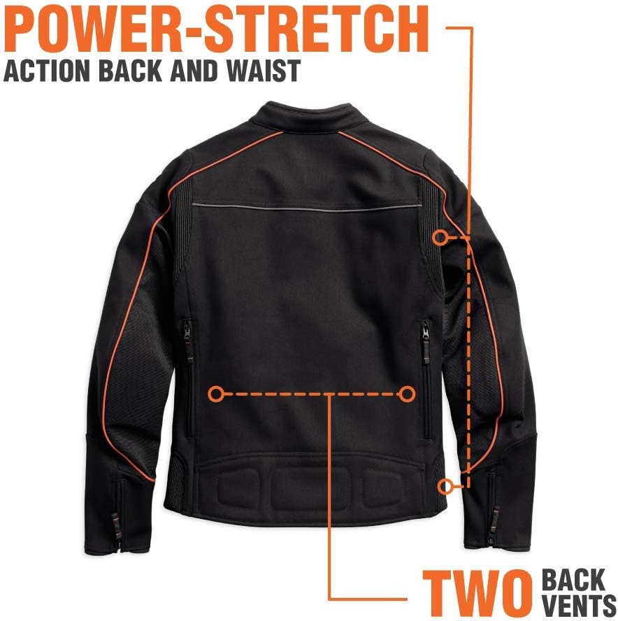 Harley-Davidson® Men's Manitowoc Stretch Riding Jacket - 98156-18VM