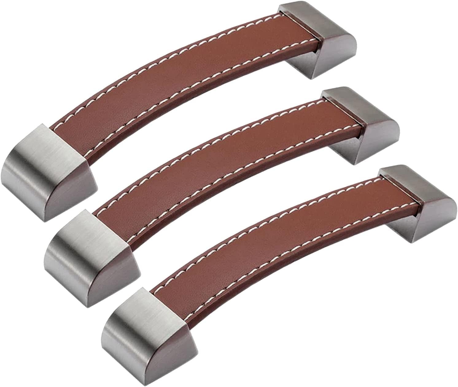Kuayeocf 3Pcs Drawers Pull Modern Cabinet Kitchen Handles Pulls Knobs For Door Cabinets Wardrobe(,Hole Distance 96Mm)
