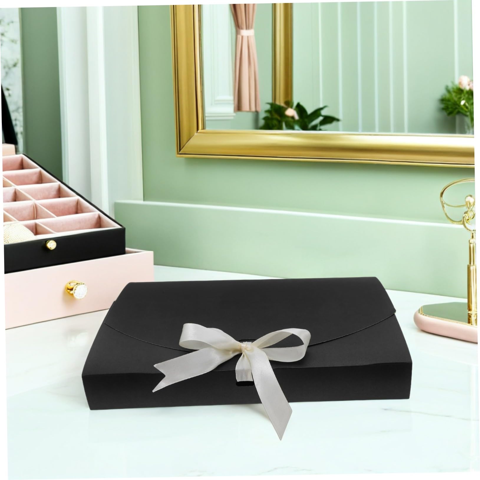 LABRIMP 20 Pezzi Scatole Regalo con Fiocco per Camicie e Sciarpe Confezione Carta Elegante per Compleanni Matrimoni Natale e Feste Sacchetti Imballaggio Versatili e Protettivi