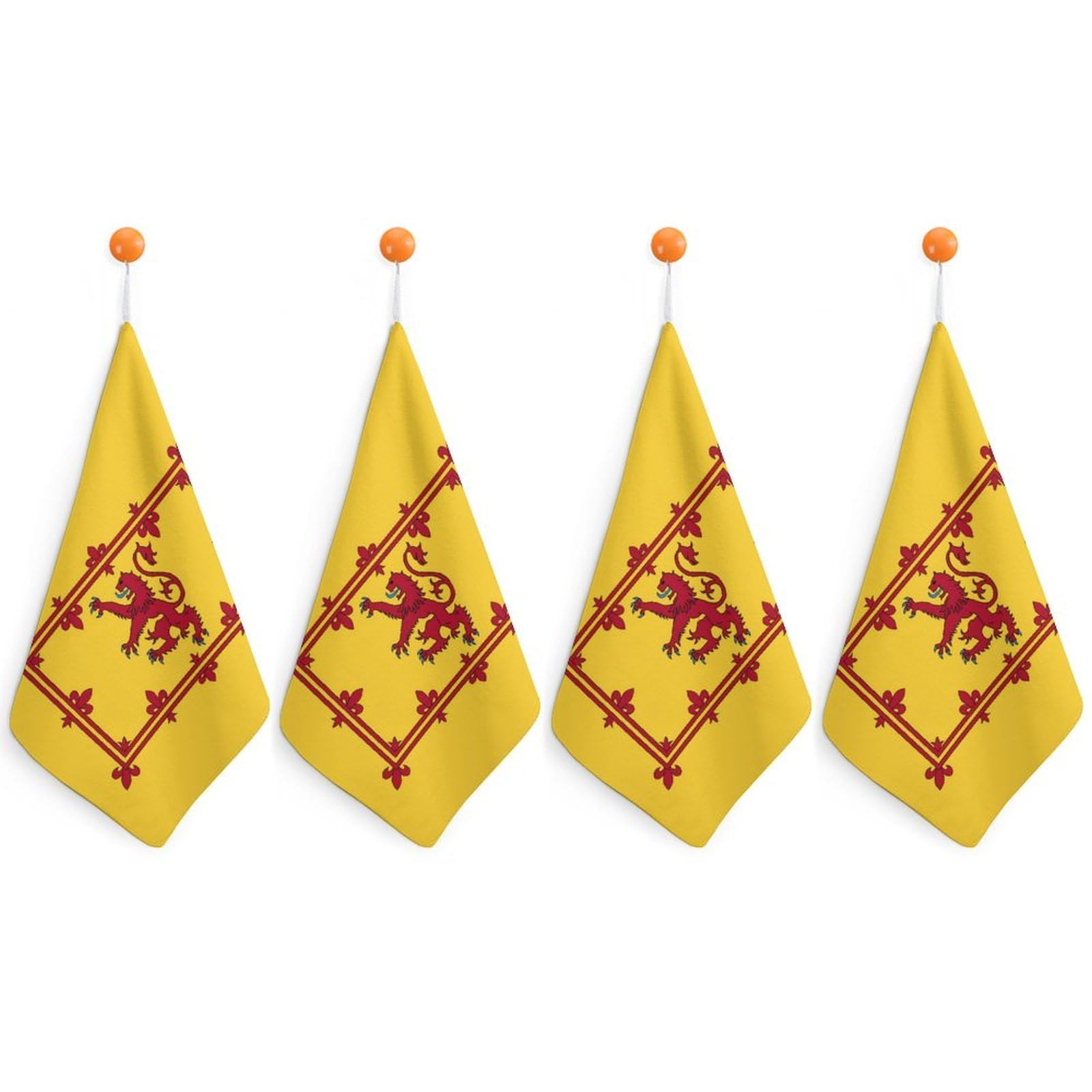 CGSBNGHA Scotland Flag Hand Towel Hanging Face Towels Cleaning Cloths Handkerchief for Bathroom Kitchen