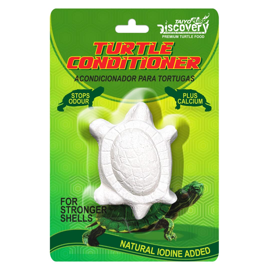 Taiyo Pluss Discovery Turtle Conditioner - Pack of 1 | Slow Release with Calcium, Vitamin D3 & Natural Iodine | Prevents Shell Softening & Odour | for Turtles & Aquatic Reptiles