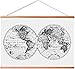 Landmass 17x24 Frame for Scratch Off Map. 24" Wide Magnetic Hanger Frame for Posters and Prints. Wall Hanging for Photos, Pictures and Artwork.