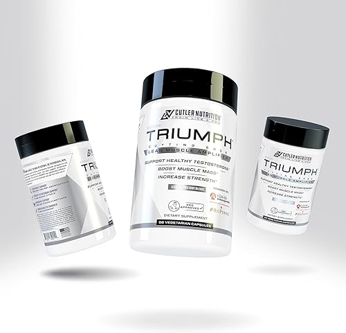 Miniatura 8 de TRIUMPH Potenciador de testosterona para hombres el mejor refuerzo de prueba y bloqueador de estrógenos para hombres con DIM, KSM 66 Ashwagandha y