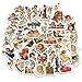 PMSMT Retro Cupid Little Angel Aufkleber für Laptop Scrapbooking Telefon Motorrad Gepäck Spielzeug für Kinder Geschenk Aufkleber Aufkleber 50PCS