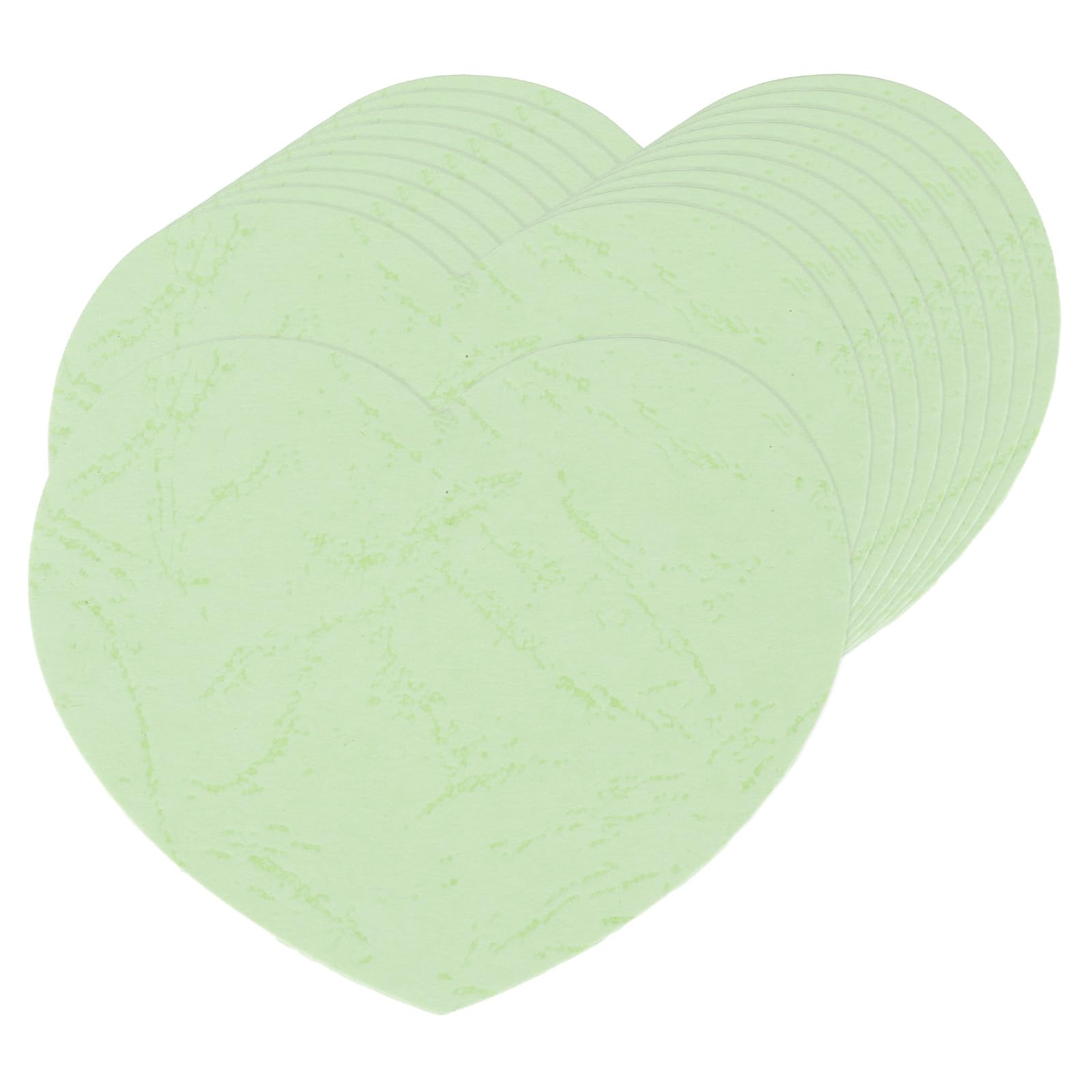 sourcing map Découpes en forme de cœur 10,2 x 8,1 cm Papier Vert clair Lot de 100