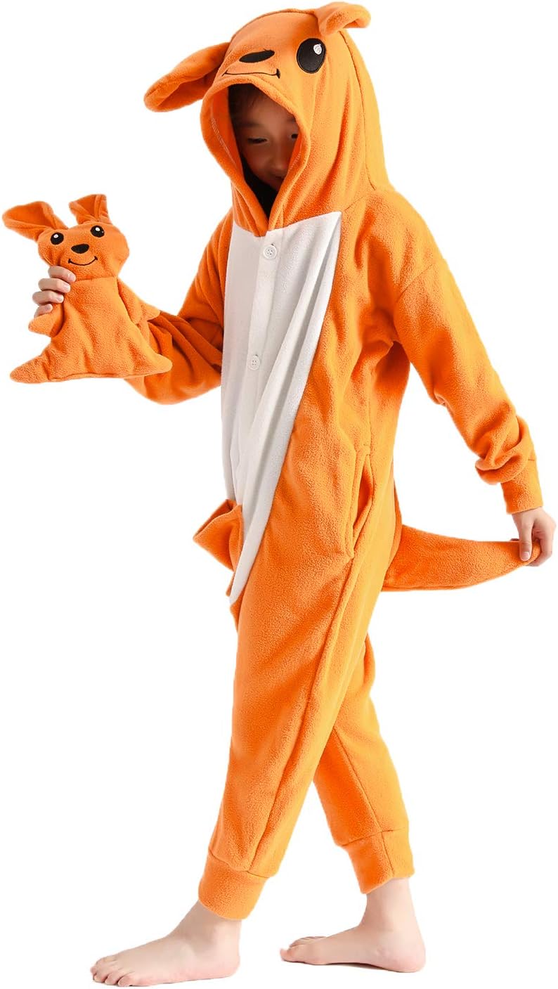 Unisex Kids Animal Onesie Pajamas One Piece Cosplay Costume for Halloween