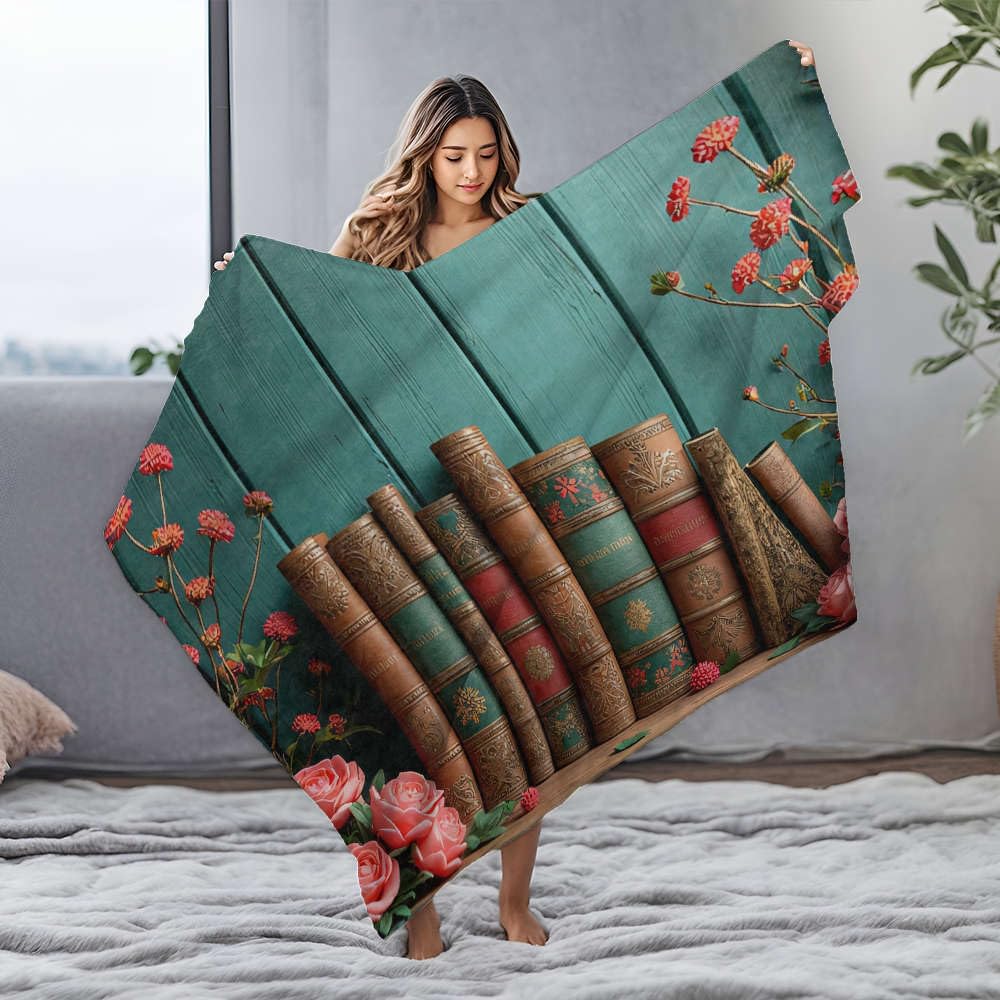 Couverture en flanelle maman : offrez un cocon de douceur littéraire et fleurie