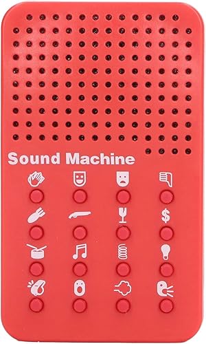 Fabater Máquina de sonido electrónico portátil, broma novedosa para niños y adultos, divertida máquina de sonido con 16 efectos de sonido, juguete