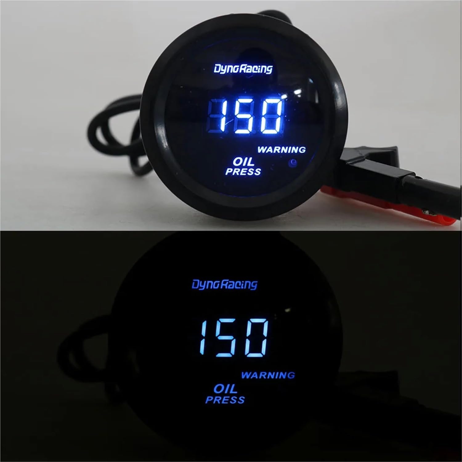 2" 52MM Oil Pressure Gauge Digital 0-150PSI Blue Led with Sensor Car Meter BX101464