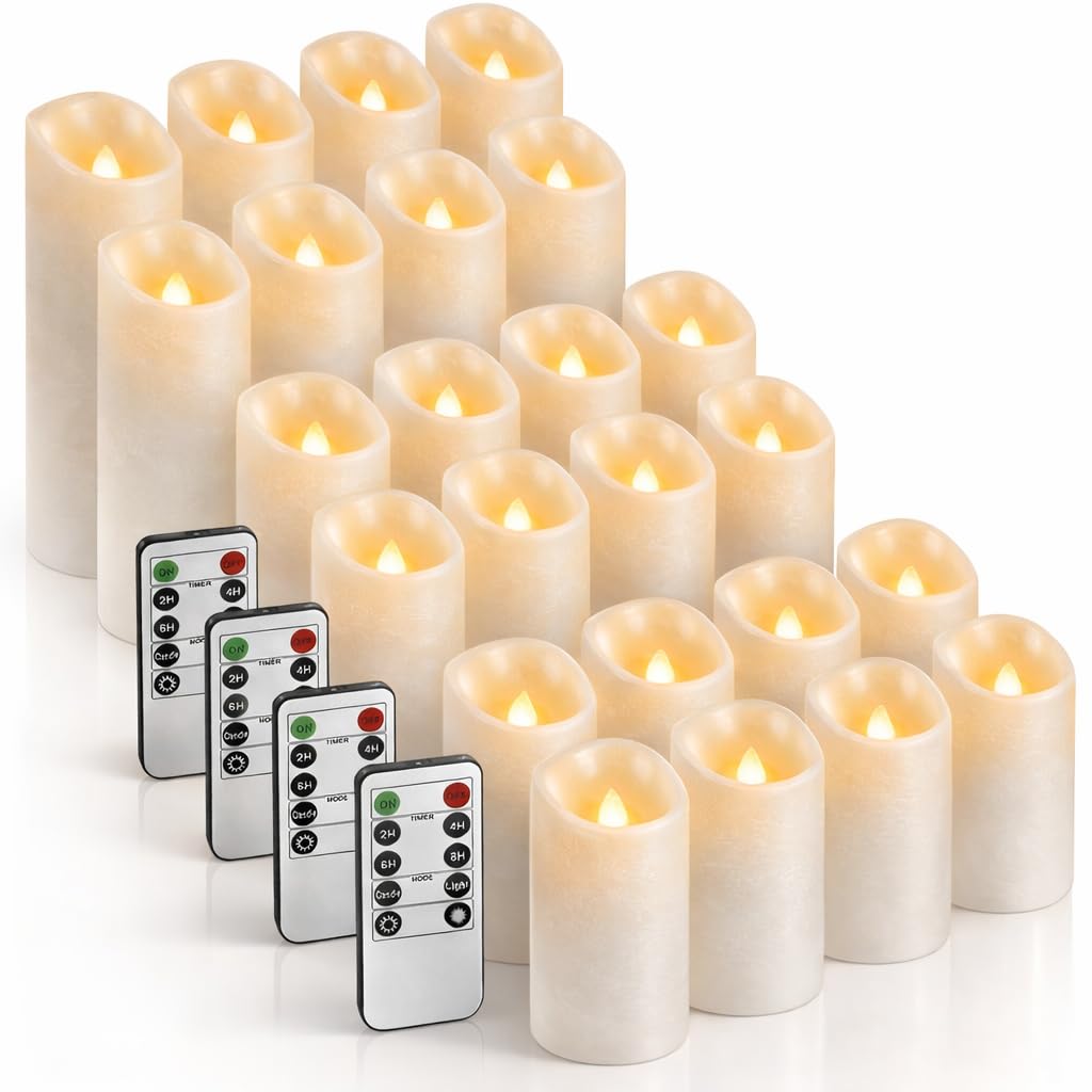英7” The Waterproof Candle Electrically Heated Child RCA1717 RCA Victor /00080 Amazon.com: Enido 24 Pc Flameless LED Candles with Remote & Timer