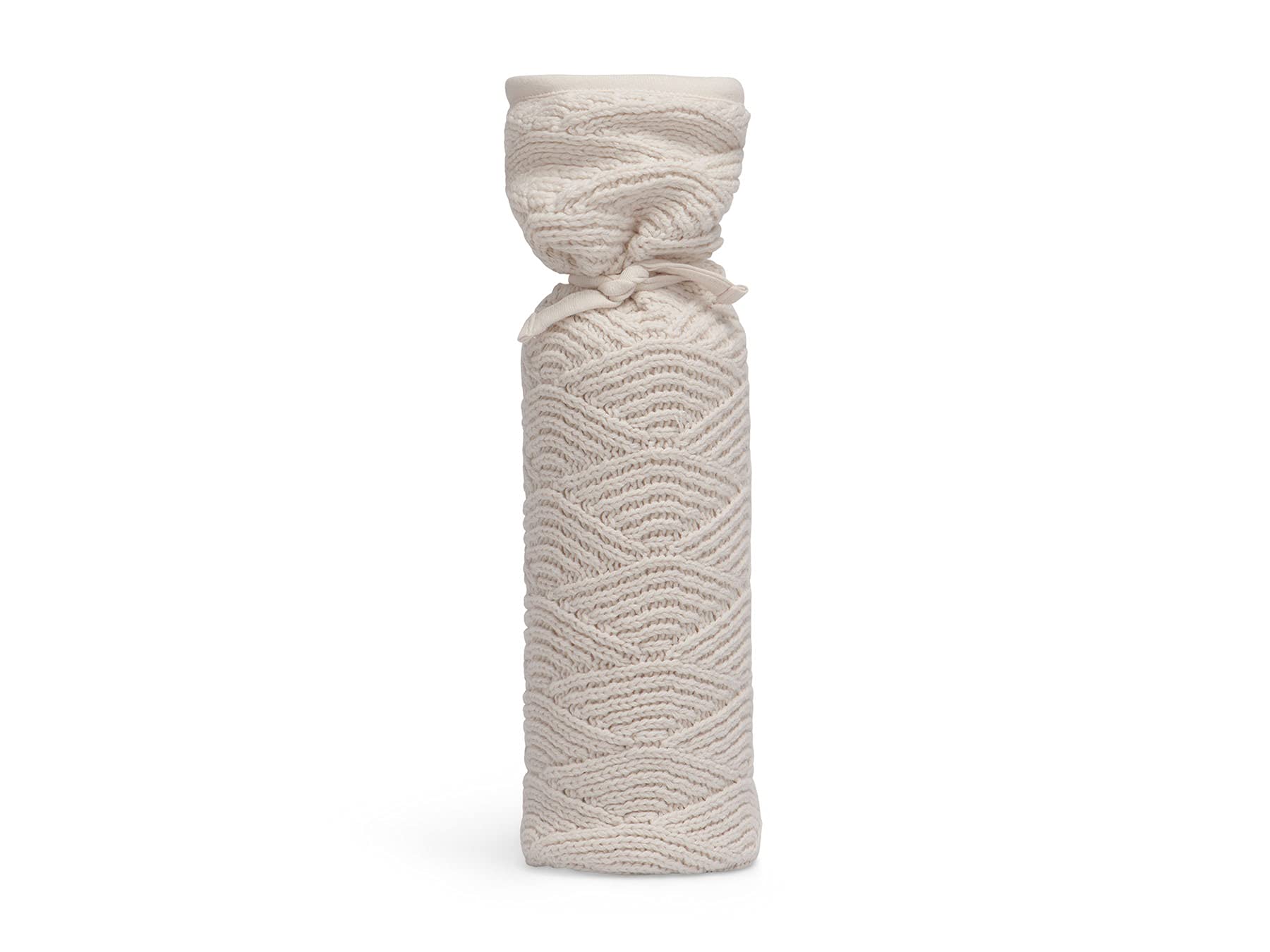 Jollein River Knit Hot Water Bottle Cover 35cm High Cream
