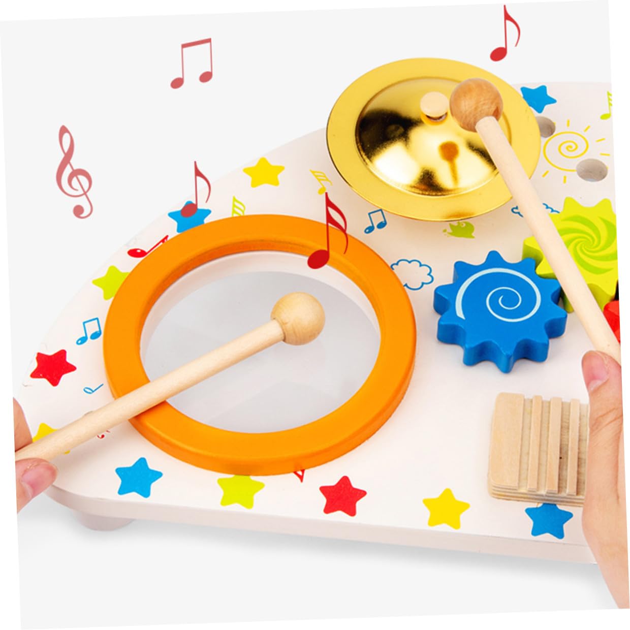 Mikikit Strumenti Musicali Xilofono in Legno Educativo e Divertente Giocattolo Percussione per Ragazzo Ragazza Regalo Musicale per Feste e Apprendimento Sensoriale