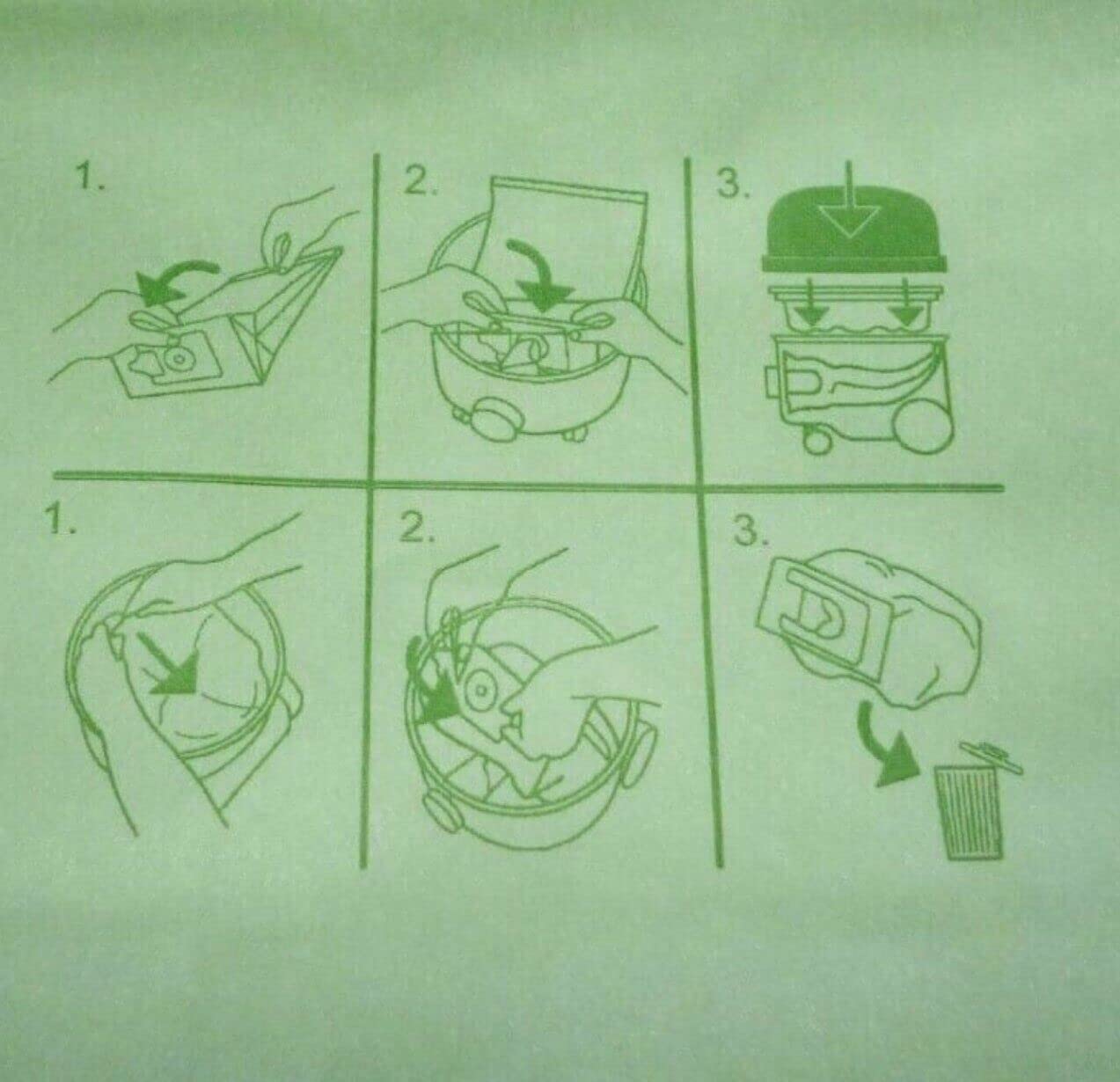 Hoover H Free 200 Numatic - Sacchetto In Tessuto Per Aspirapolvere Henry/ James/Basil/David/ Edward/Nuvac Purificatore D'aria Philips