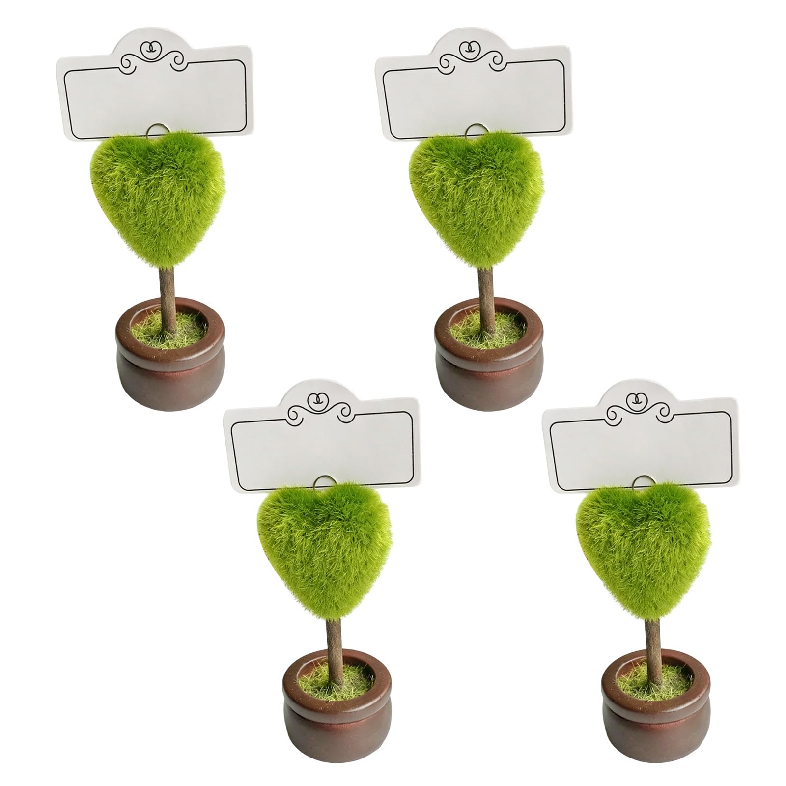 XIOANG Practical Green Plant Seating Arrangement Clip Sustainable Place Cards Holder Suitable for Various Themed Parties Decomposable Name Card Clip