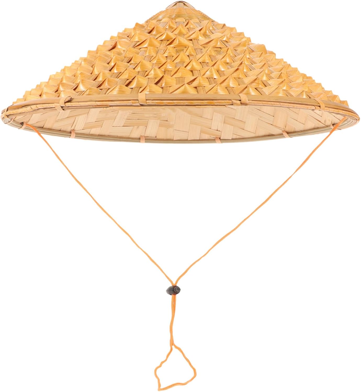 TOYANDONA Kids Hat Chinese Bamboo Hat Samurai Japanese Traditional Oriental Straw Cone Garden Fishing Rice Photo Props Wall Hanging Decor 36cm