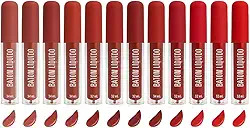 Batom Ovo Líquido Matte Vivai Alta Pigmentação Longa Duração Não Transfere Efeito Aveludado 12 Cores Lindas (Cor 9, 2,5 ml)