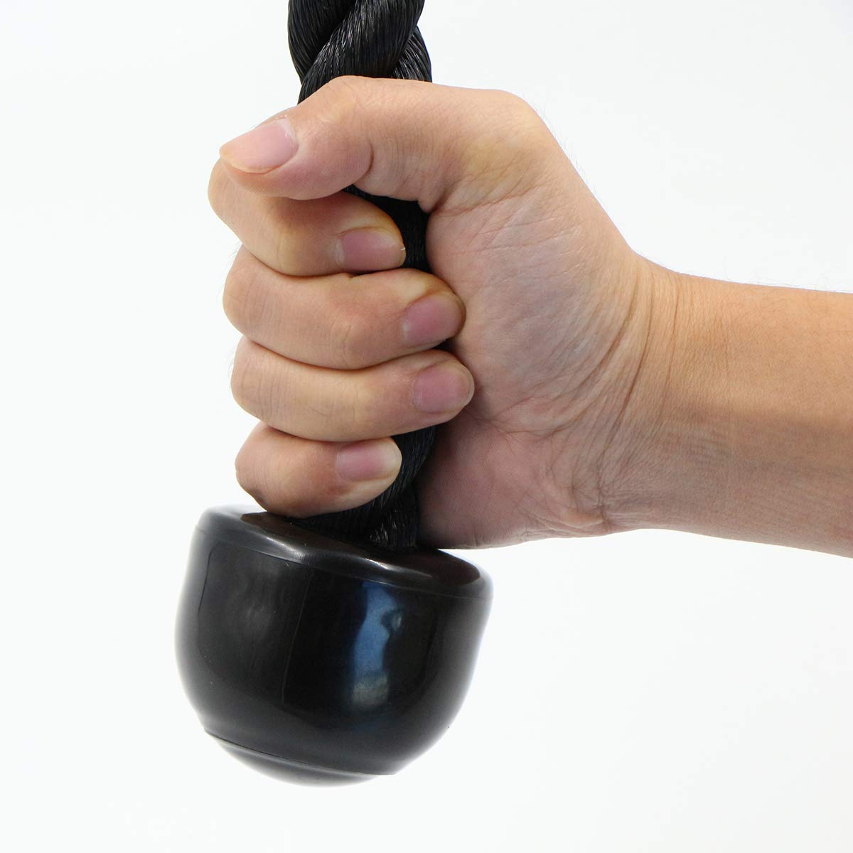 Corda per tricipiti con una mano Impugnatura per allenamento di forza, fune per allenatore per braccio, corda per bicipiti, allenamento per tricipiti, ausilio per tirare, per allenamento sulla fune