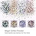 Makartt Nail Art Rhinestone Glue Gel Design Kit Nail Glue Rhinestone UV/LED Gel with Nail Art Gem Stones, 4 Boxes Glitter Sequins, 2 in 1 Nail Brush Rhinestone Picker and a Tweezers Nail DIY