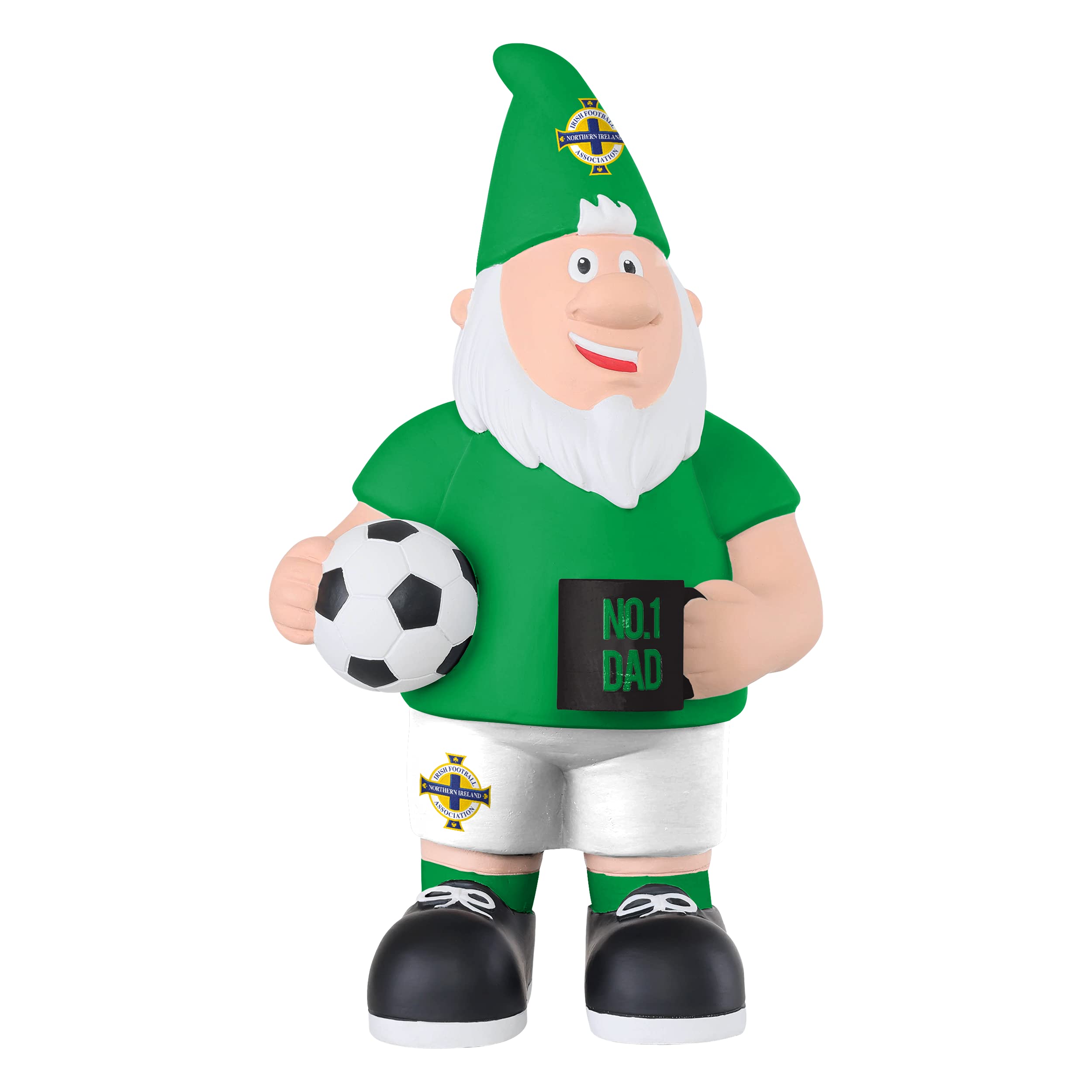 FOCO Premier League Northern Ireland Number 1 Dad 25cm Garden Patio Ornament Gnome