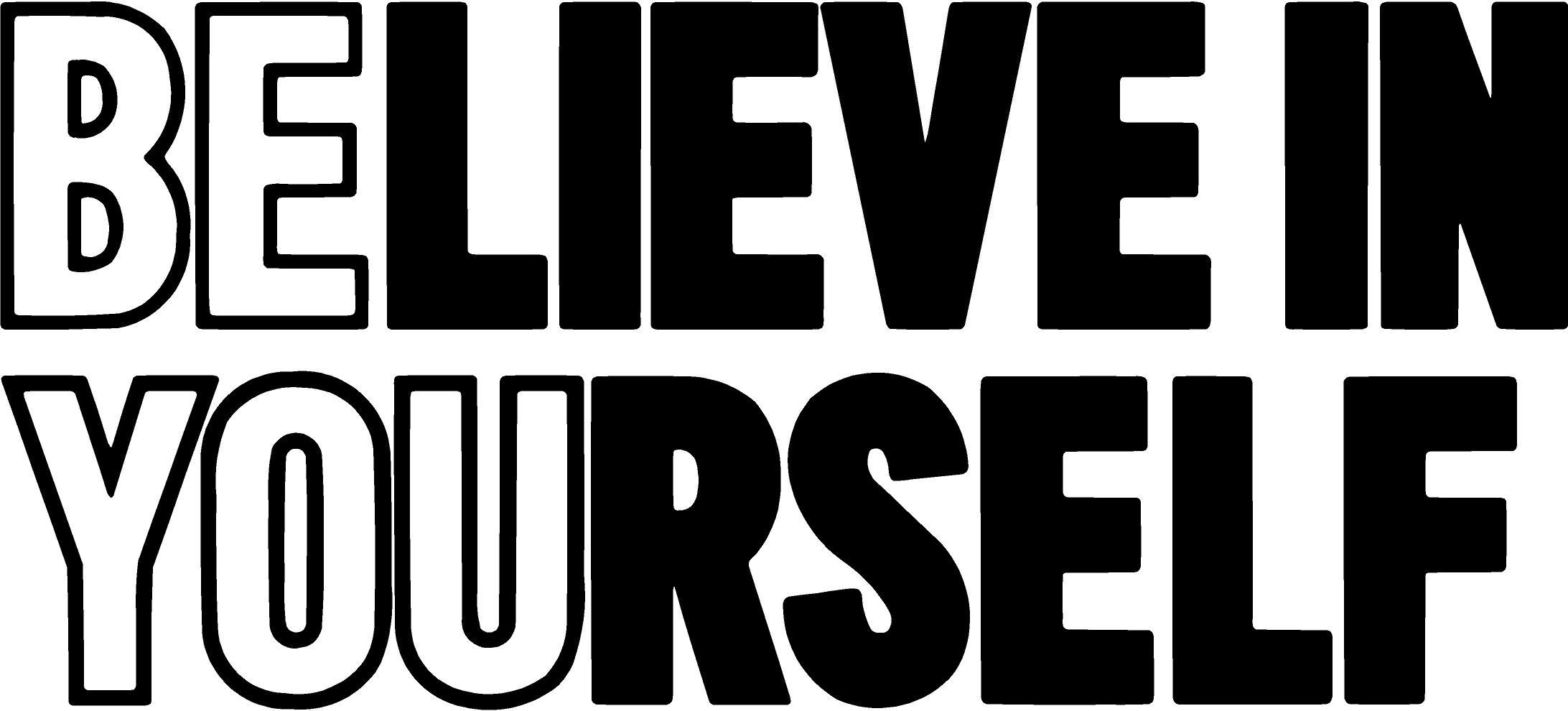 KaaHego Vinyl Wall Sticker Believeinyourself Bodybuilding Fitness Center Sport Gym Mural Decal Wall Decor Art Lift Fit Workout Phrase Quote (Black) (B07NZS2B2R) Amazon Price History, Amazon Price Tracker