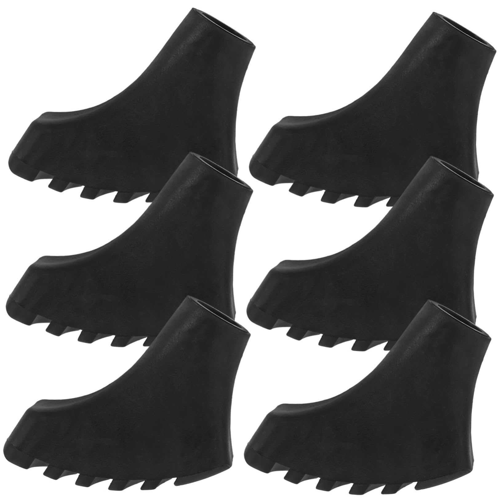 Yardwe Accesorios Senderismo Bastones Senderismo Bastones Trekking Accesorios Trekking Baston Trekking Cubiertas De Punta De Poste Punta De Caña Black