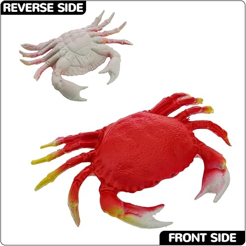 Miniatura 6 de Gresorth Paquete de 4 falsas criaturas grandes de la vida marina de la colección de langosta artificial y cangrejo de plástico de animales de