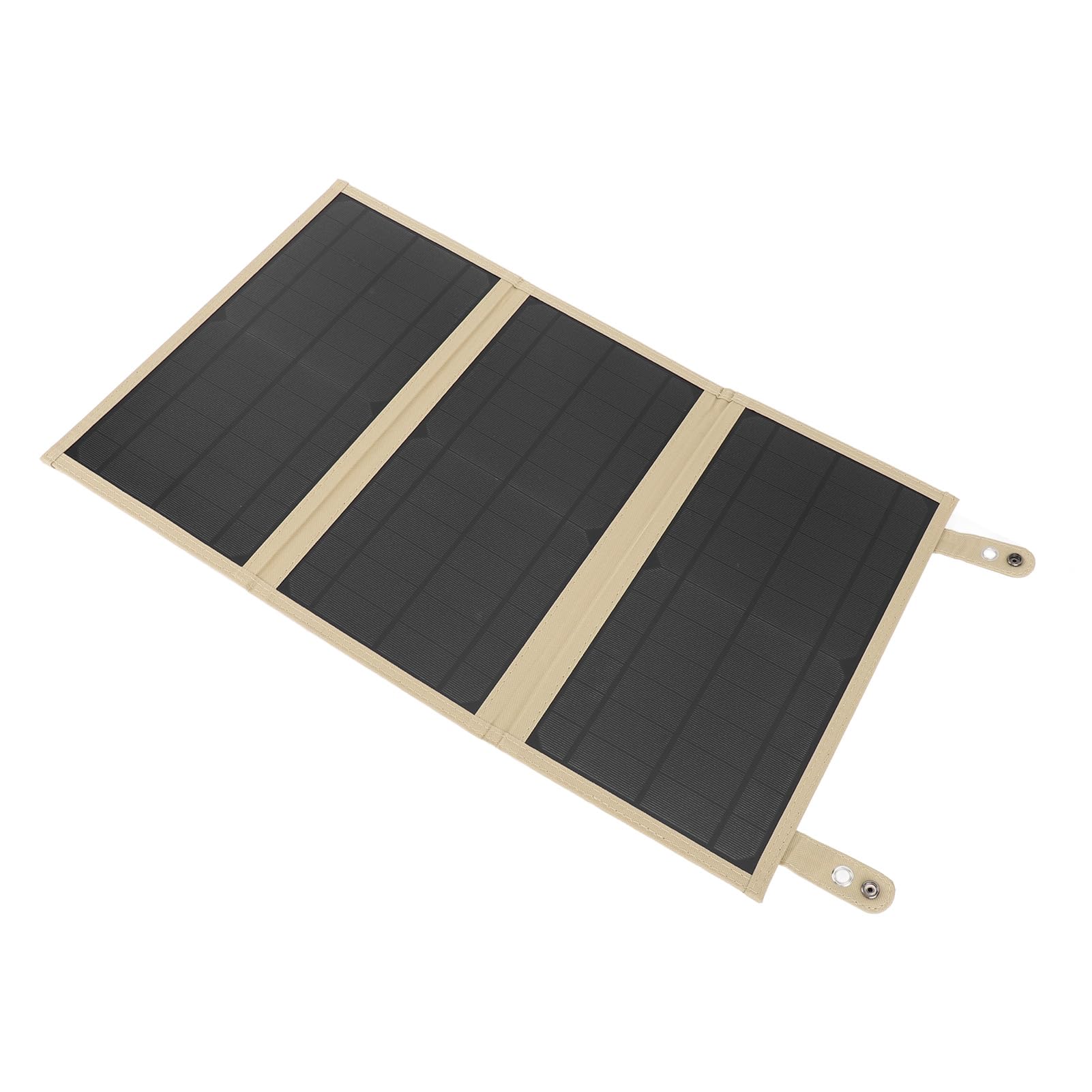 Caricatore Solare Portatile 30W 18V Pieghevole per Esterno, Ricarica Rapida QC3.0 per Smartphone Android IOS, Connettori Multipli per Laptop Power Bank (Cachi)