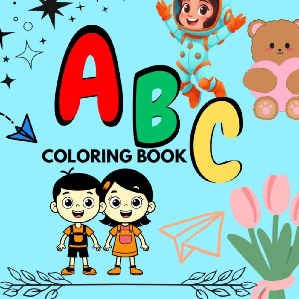 Cute ABC Coloring Book for Kids