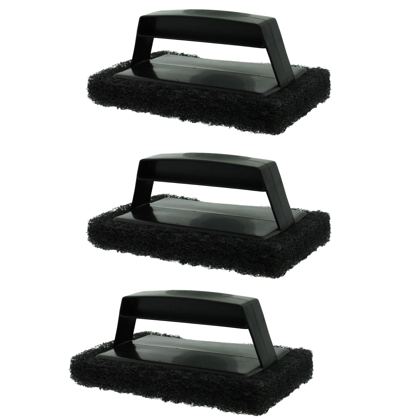 BE-TOOL 3 Pcs Grill Grate Scrubber, Thickened Sponge Bottom Cleaning Brush, for Charcoal, Gas Grills, Cast Iron Cookware, Oven, Grate