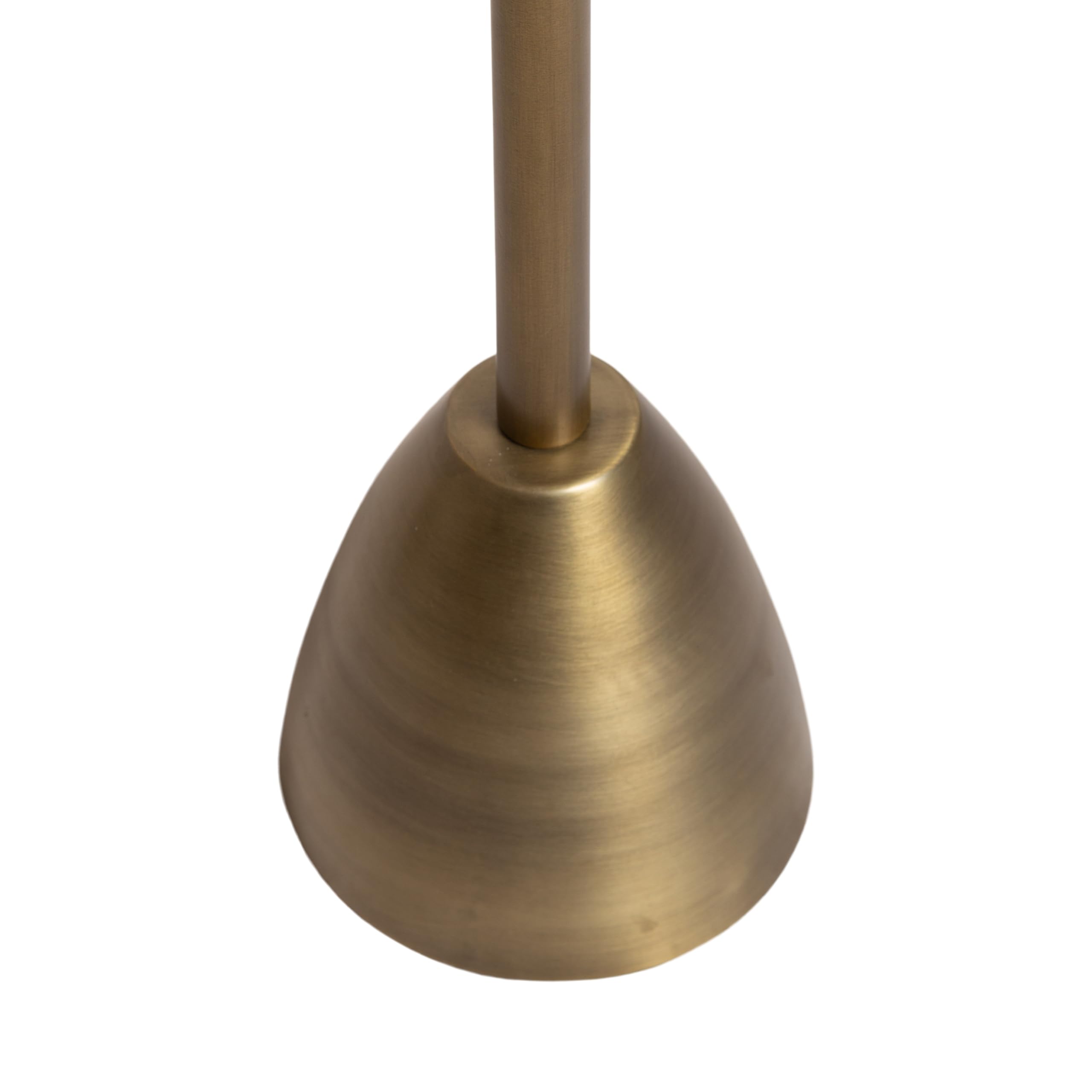 Kate and Laurel Morizet Modern Round Drink Table, 10 x 10 x 22, Antique Brass, Transitional Metal Martini Table with Pedestal Design for Use as Small Indoor Plant Stand or Living Room Accent