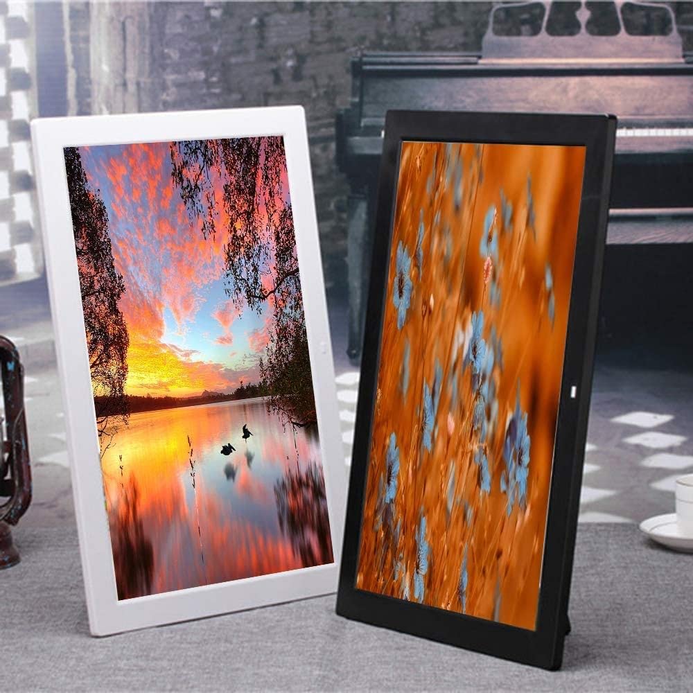 Cyfrowa ramka na zdjęcia 43.2 cm naścienny odtwarzacz reklamowy odtwarzacz reklamowy stojak reklamowy maszyna wyświetlacz produktu HD czarne zdjęcie cyfrowe, czarny 43 cm
