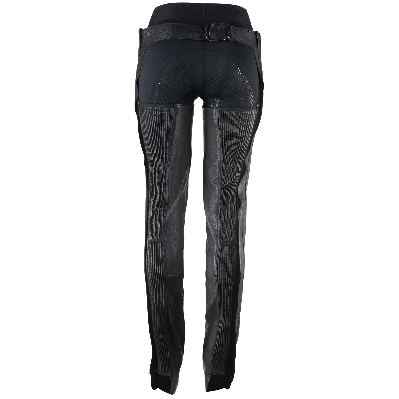 HORZE Chaps en Cuir Blake, Noir, L