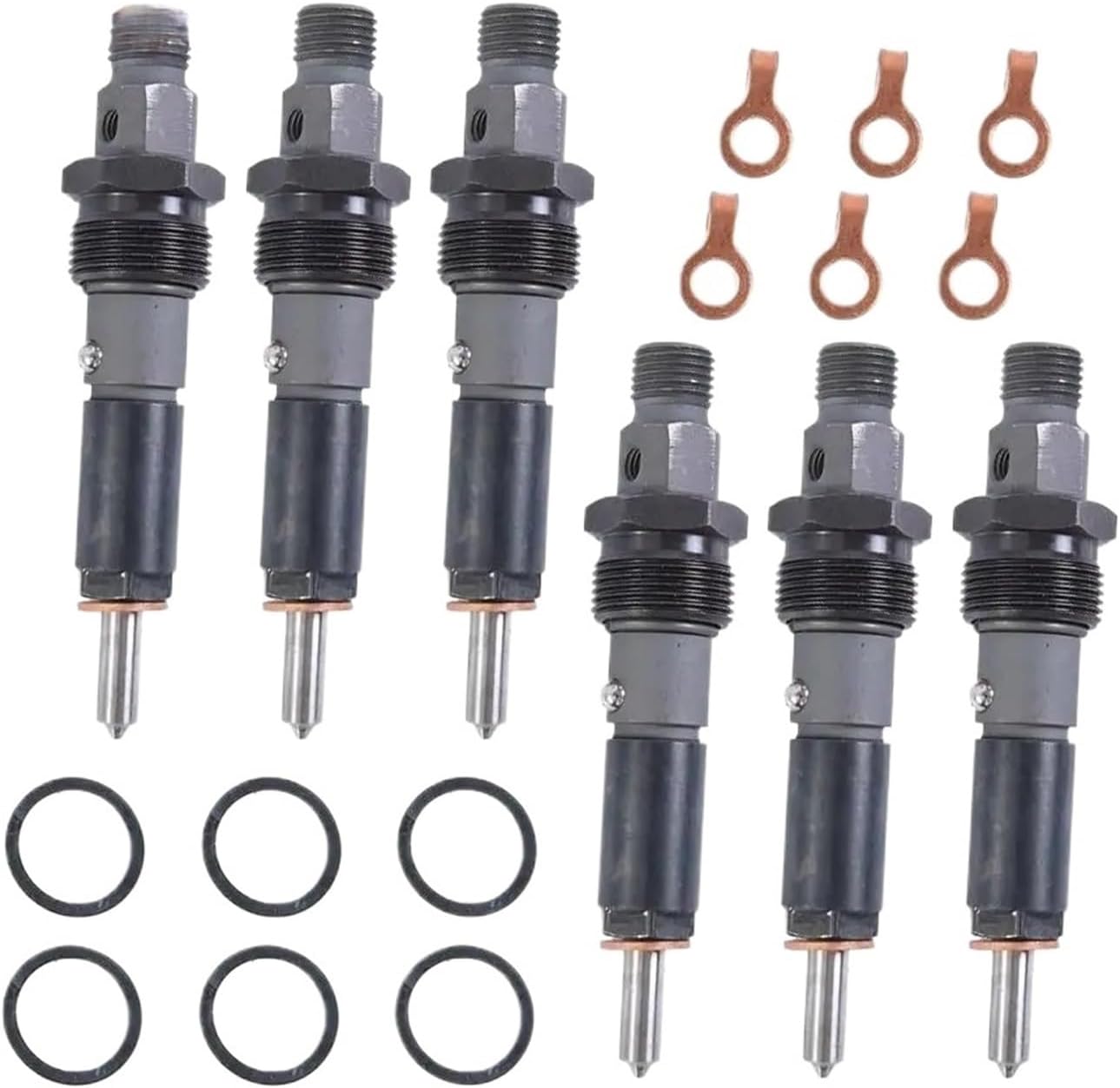 6PCS Fuel Injector Nozzle Holder 6PCS Set Compatible for Cummins 5.9L Engine P7100 Pump Direct Install 3283562 KDAL59P6
