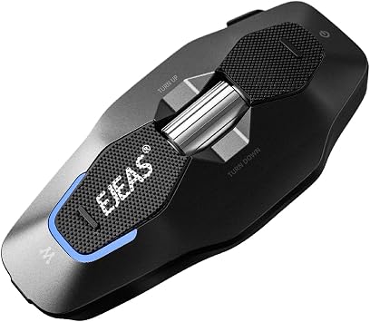 EJEAS X10 Bluetooth Mesh Intercom Headset for Communication System with Ten Riders Group, CVC Noise Cancellation/Waterproof/Hands-Free Calls/Music/GPS for Dirt Bike/ATV/Motorcycle HelmetBlack