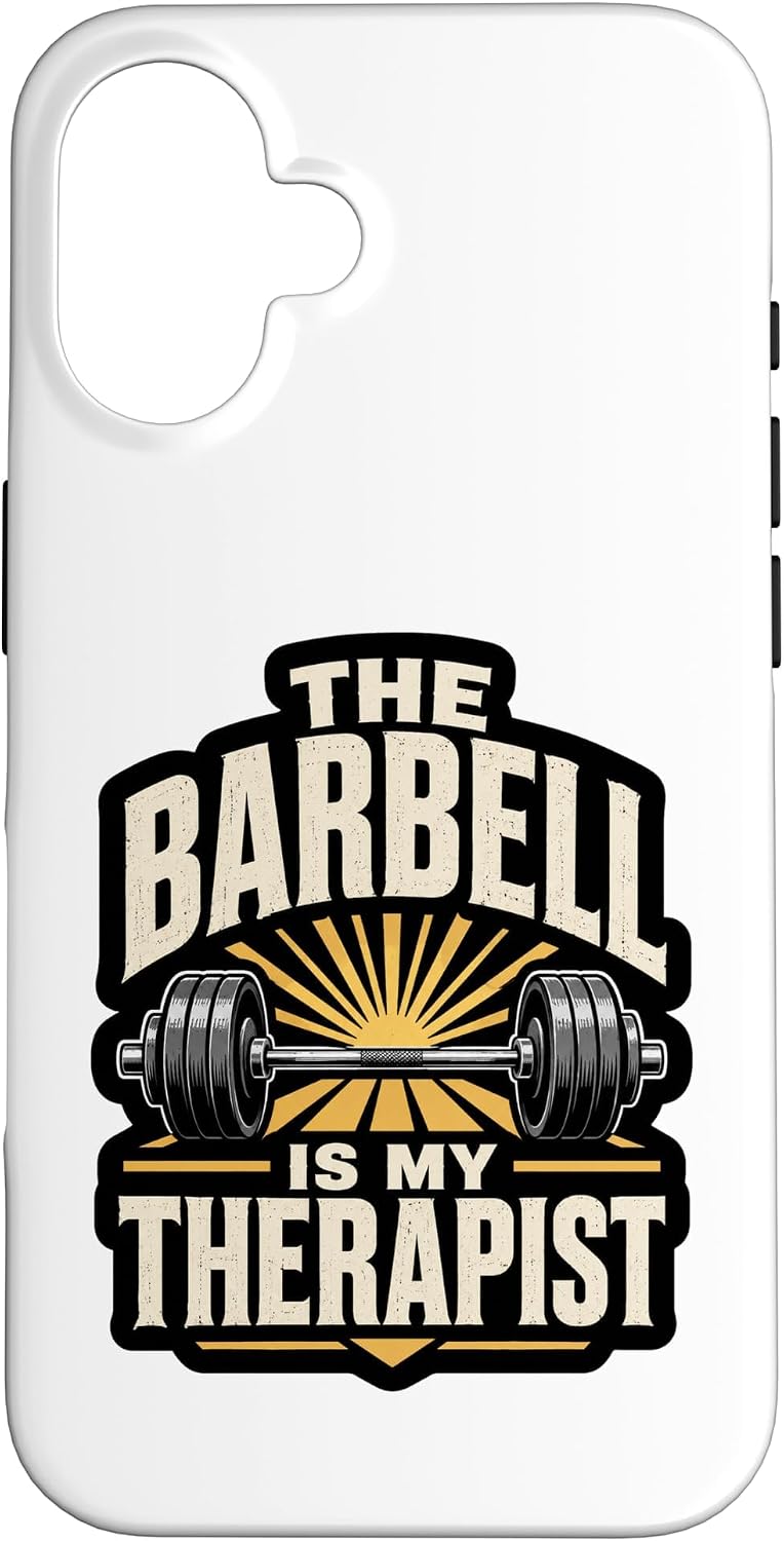 Weightlifter Workout Barbell Therapist Gym and Fitness Case for iPhone 16