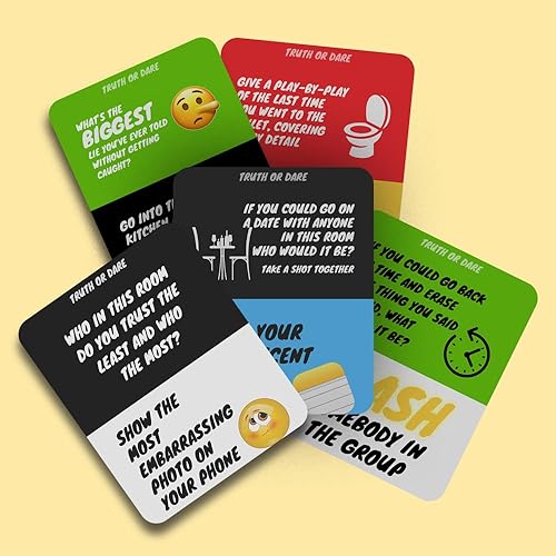 Miniatura 4 de Unruly Choices - Divertido juego de beber verdad o desafío para adultos | Juego de cartas de fiesta salvaje para noches de juegos, universidad,